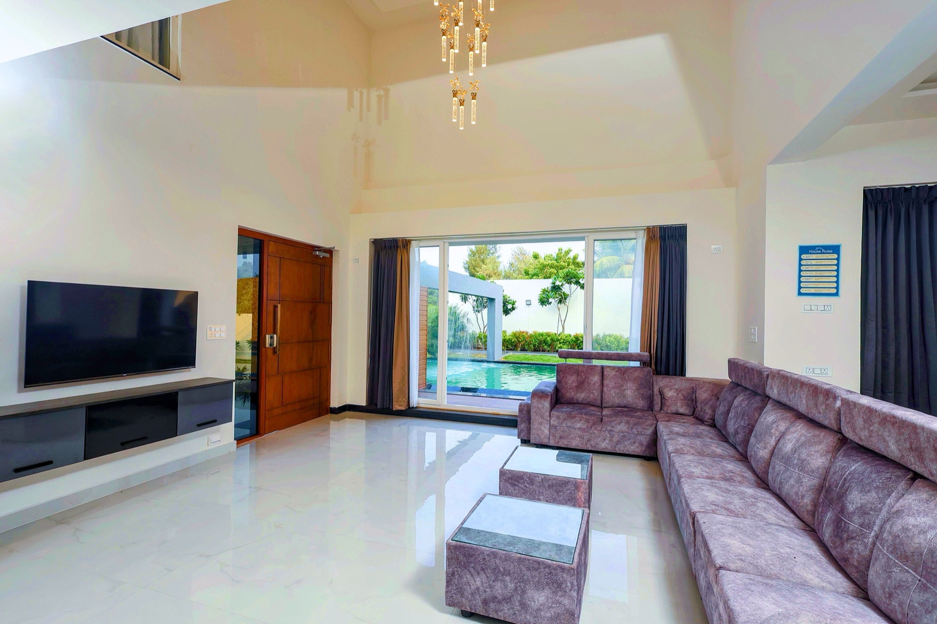 Lumina Beach Villa — living room